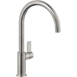 Mitigeur évier bec mobile cartouche Ø28 acier inox FLAG