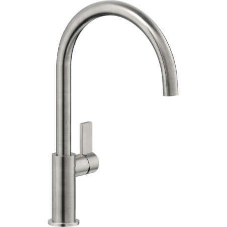 Mitigeur évier bec mobile cartouche Ø28 acier inox FLAG
