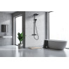 Colonne de douche carrée RUBY noir mat