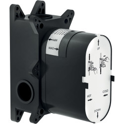Boîte corps à encastrer pour douche avec inverseur cartouche Ø35