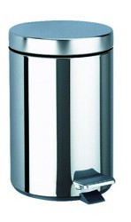Poubelle ronde à pédale 3L Inox poli