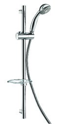 Kit de douche monojet avec barre Ø22