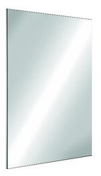 Miroir de toilette incassable - inox H. 600 mm