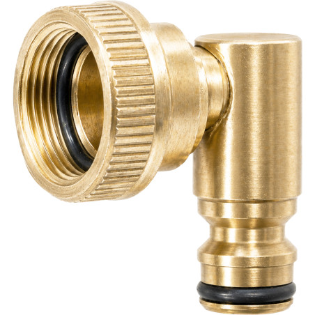 Raccord tournant coudé rapide rond F 20x27