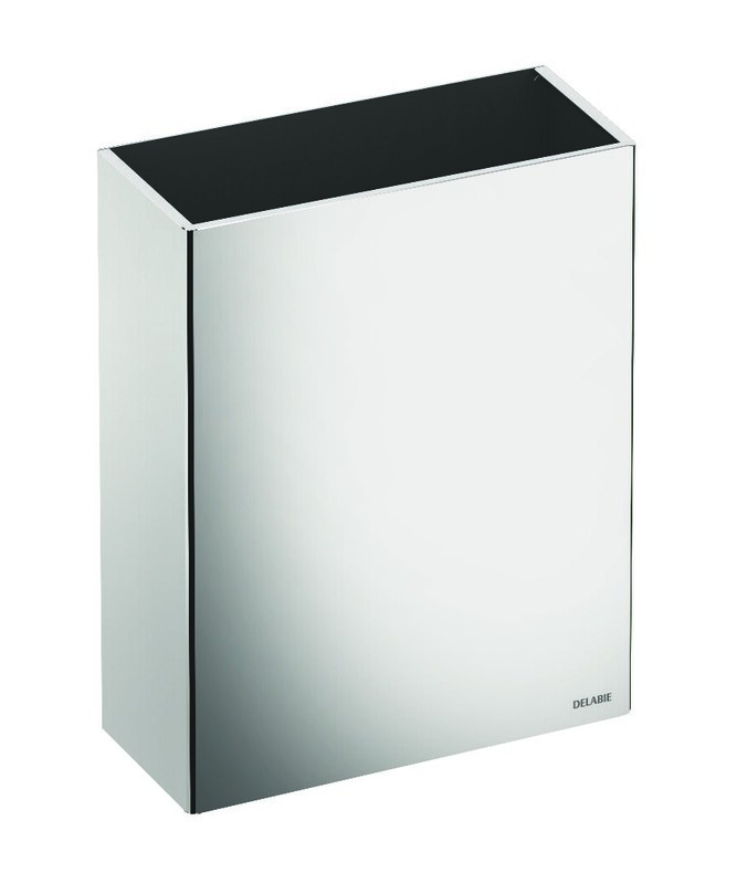 Poubelle rectangulaire murale 25L Inox 304