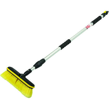 Brosse de lavage 1 face avec manche télescopique