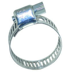 Collier bande ajourée inox largeur
