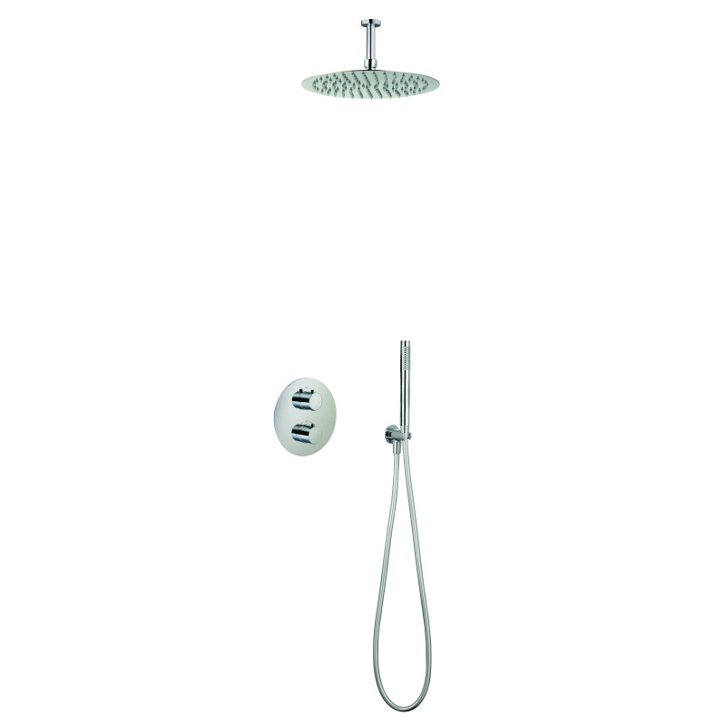 Formule douche encastrée thermostatique bras plafonnier COX / ORTENCE