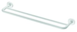 Porte-serviette 2 barres Ø20 L.600 Inox, réf. 510790W