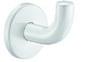 Patère virgule Ø62x65 Inox époxy blanc