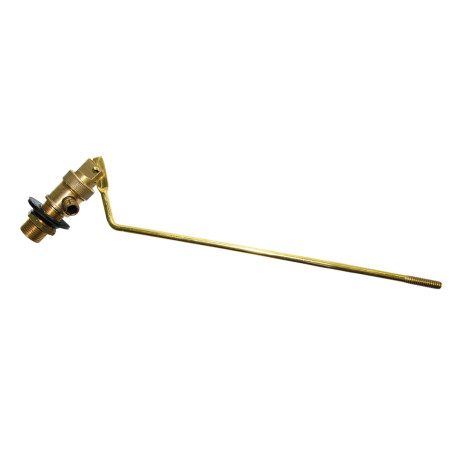 Robinet flotteur à simple articulation, laiton et acier galvanisé, M 12x17 ou M 15x21