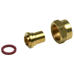 Raccord 2 pièces à braser écrou 20x150 écrou 20x150