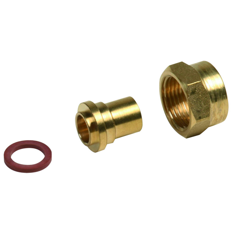Raccord 2 pièces à braser écrou 20x150 écrou 20x150
