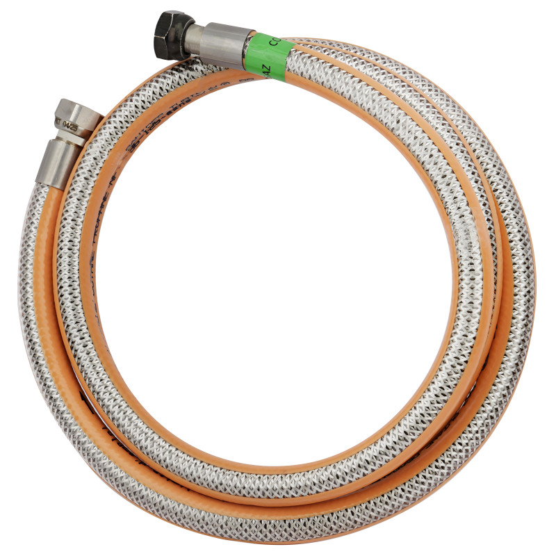 Flexible inox raccordement butane-propane écrou 20x150 écrou G 1/2'