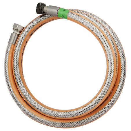 Flexible inox raccordement butane-propane écrou 20x150 écrou G 1/2'