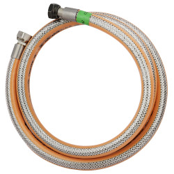 Flexible inox raccordement butane-propane écrou 20x150 écrou G 1/2'