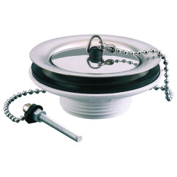 Bonde avec bouchon pour évier grès perçage Ø 60 40x49 Ø 60 mm