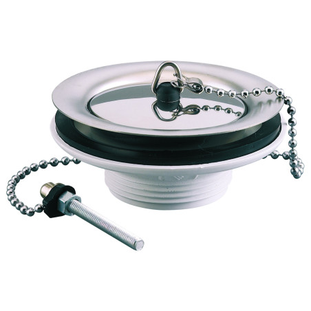Bonde avec bouchon pour évier grès perçage Ø 60 40x49 Ø 60 mm