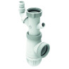 Siphon pour évier avec 2 prises machine à laver F 40x49 Ø 40 mm