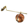 Kit robinet flotteur et boule, laiton et acier galvanisé, M 12x17