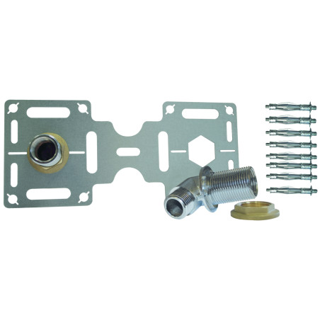 KIT platine raccordement douche universel 21 21