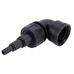 Embout femelle coudé étagé F 33x42 Ø 13 - 19 - 25 mm