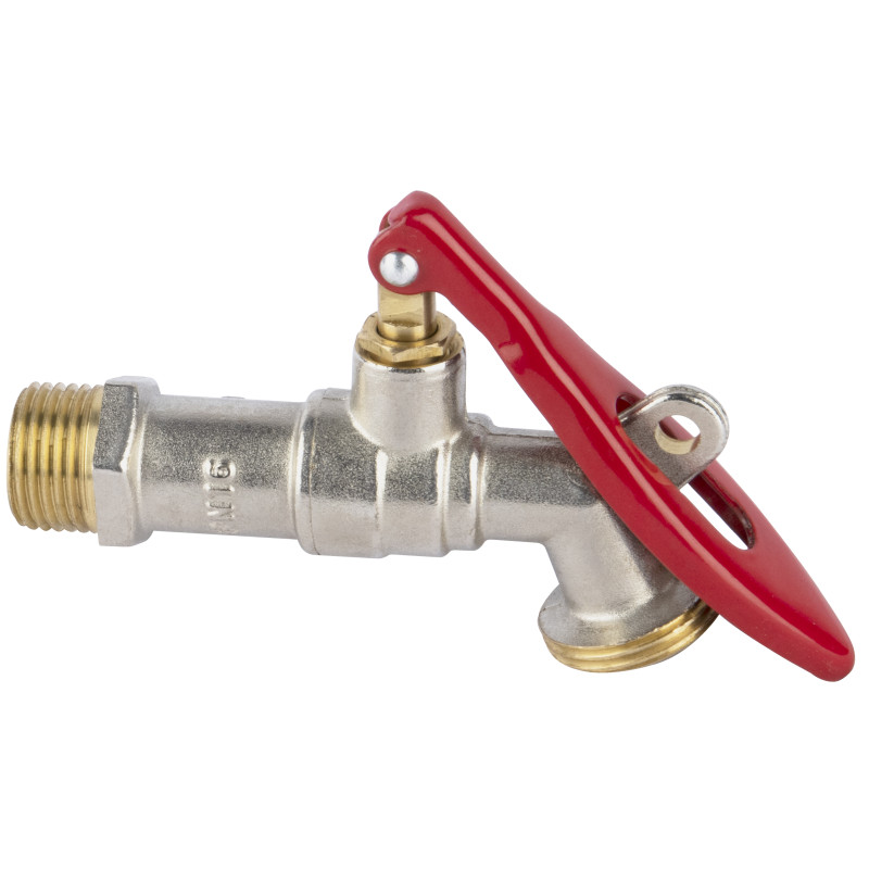 Robinet verrouillable 1/4 tour pour collectivité M 15x21 M 20x27