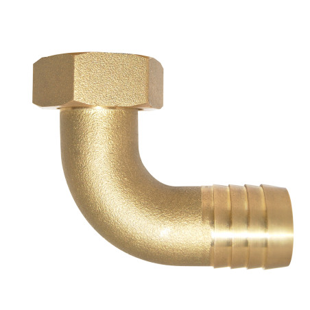 Embout femelle coudé écrou 6 pans