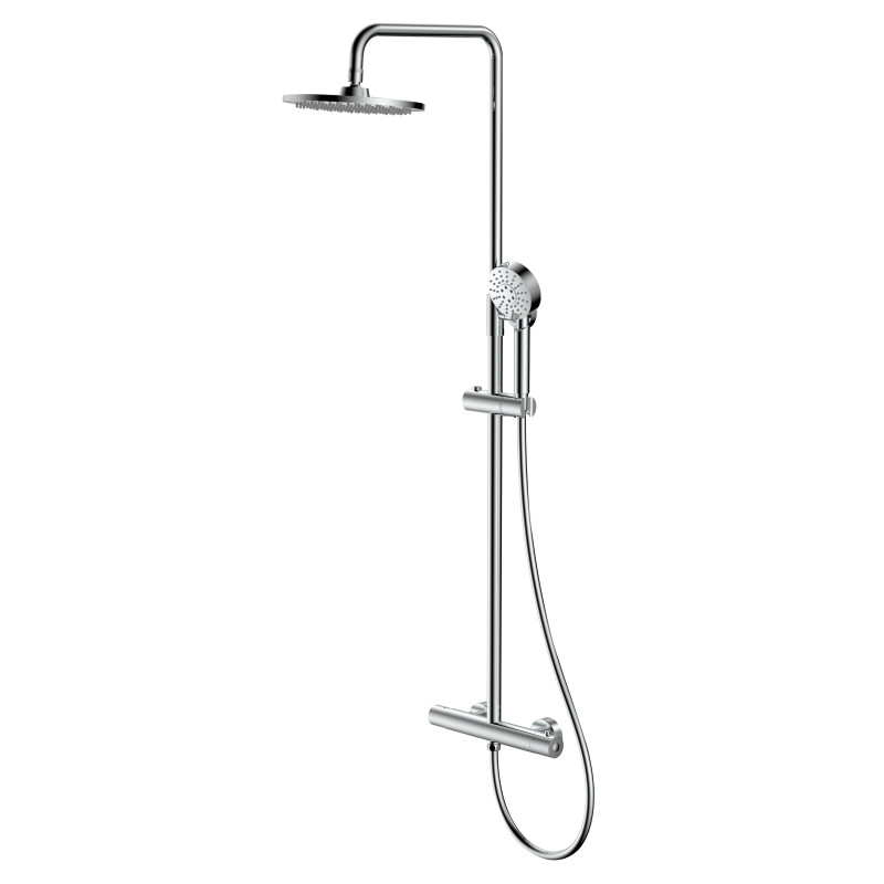 Ensemble douche chromé rond 20X27 15X21