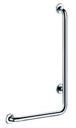 Barre de maintien en L (à gauche) Ø32 - Inox brillant H. 750 mm