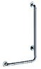 Barre de maintien en L (à gauche) Ø32 - Inox brillant H. 750 mm