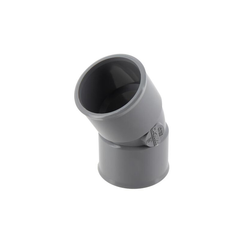 Coude 30°, femelle-femelle, à coller, en PVC