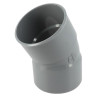 Coude, femelle-femelle à 30°, à coller, gris, en PVC