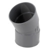Coude, femelle-femelle à 30°, à coller, gris, en PVC