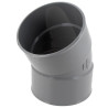 Coude, femelle-femelle à 30°, à coller, gris, en PVC
