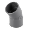 Coude Ø 40 mm, femelle-femelle à 20°, à coller, gris, en PVC