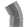 Coude Ø 40 mm, femelle-femelle à 20°, à coller, gris, en PVC