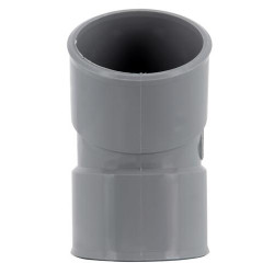 Coude Ø 40 mm, femelle-femelle à 20°, à coller, gris, en PVC