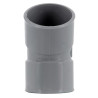 Coude Ø 40 mm, femelle-femelle à 20°, à coller, gris, en PVC