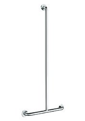 Barre de maintien en T Ø32 1150x500 - Inox brillant