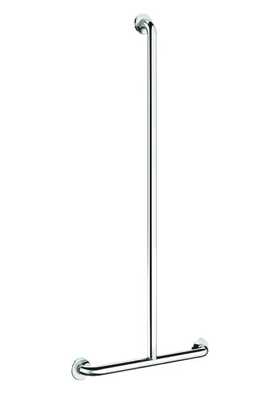 Barre de maintien en T Ø32 1150x500 - Inox brillant