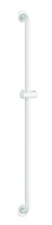 Barre de douche droite et support douchette Nylon blanc antibactérien - Ø32