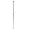 Barre de douche droite avec support douchette Inox brillant - Ø32