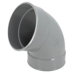 Coude, femelle-femelle à 67°30, à coller, en PVC