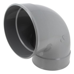 Coude, femelle-femelle à 87°30, à coller, en PVC