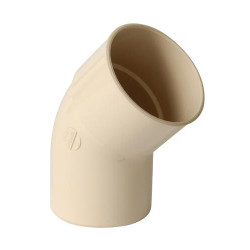 Coude classique TECHTAN®, 45°, mâle-femelle, descente de gouttière