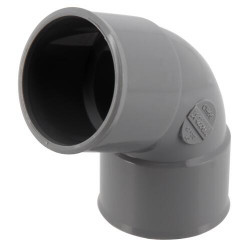 Coude 67°30, mâle-femelle, à coller, en PVC