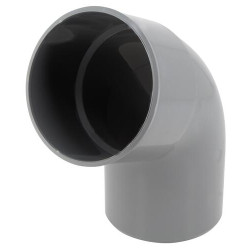 Coude 67°30, mâle-femelle, à coller, en PVC
