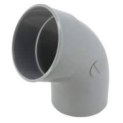 Coude, mâle-femelle à 67°30, à coller, en PVC