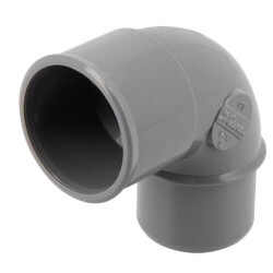 Coude 87°30, mâle-femelle, à coller, en PVC